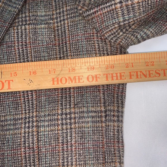 Kuppenheimer Size 42R Men’s Vintage Plaid Wool Button Sport Coat Blazer Jacket - Picture 7 of 9